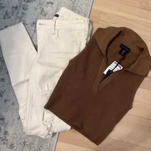 American Eagle Jegging Stretch Ripped Jean